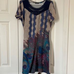 Onyx peacock feather dress🔥🔥 size M.